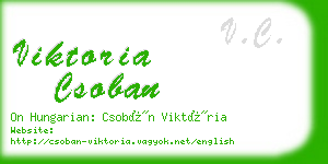 viktoria csoban business card